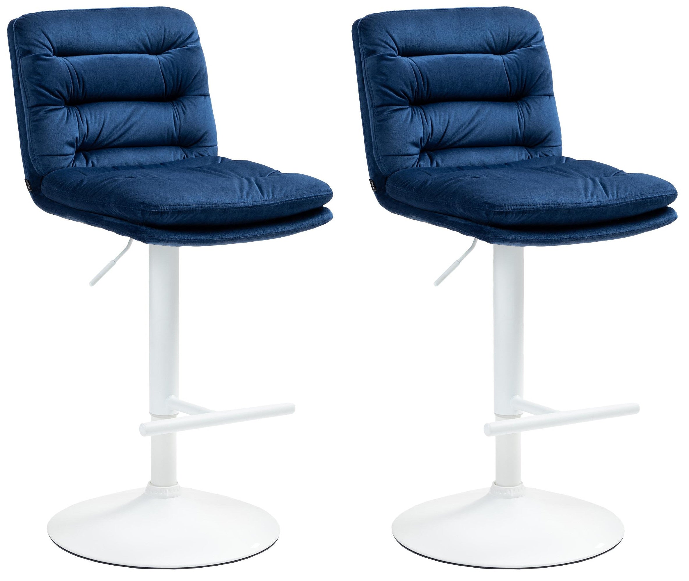 Set of 2 bar stools Damar velvet
