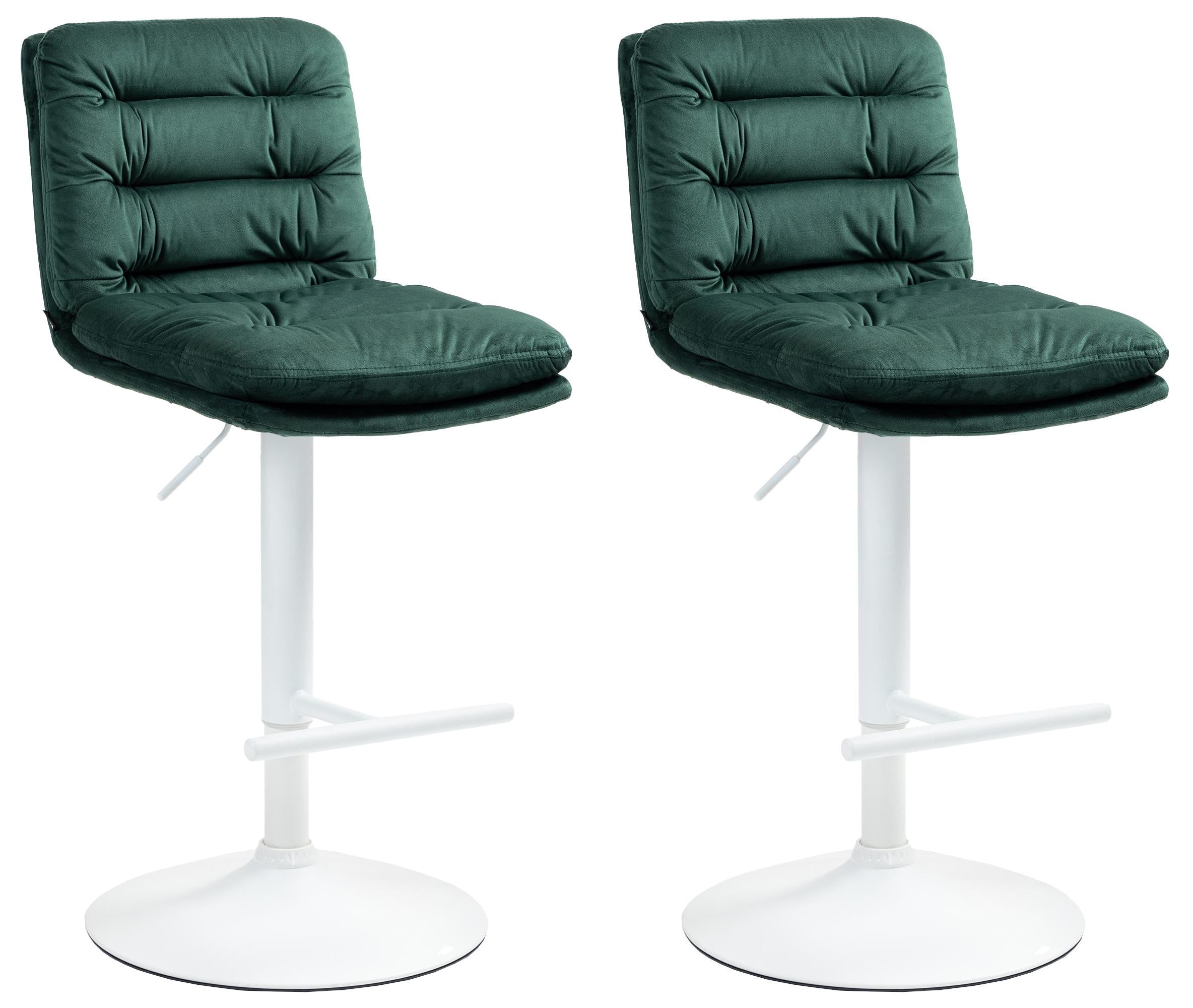 Set of 2 bar stools Damar velvet