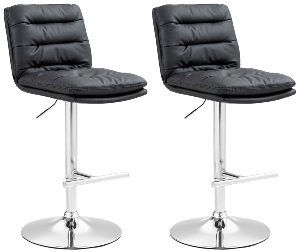 Set of 2 bar stools Damar imitation leather