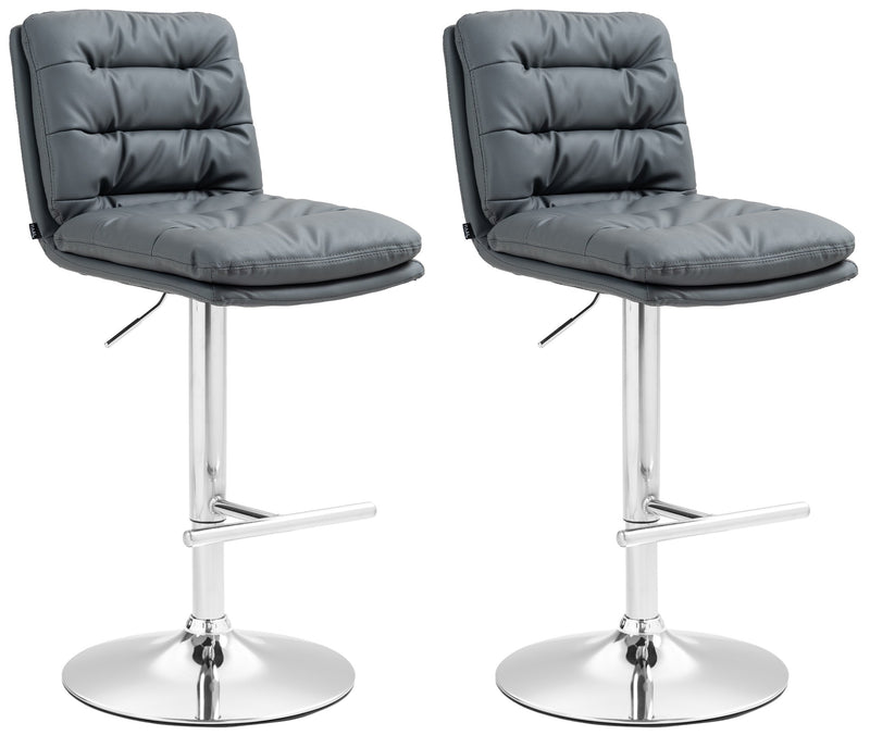 Set of 2 bar stools Damar imitation leather