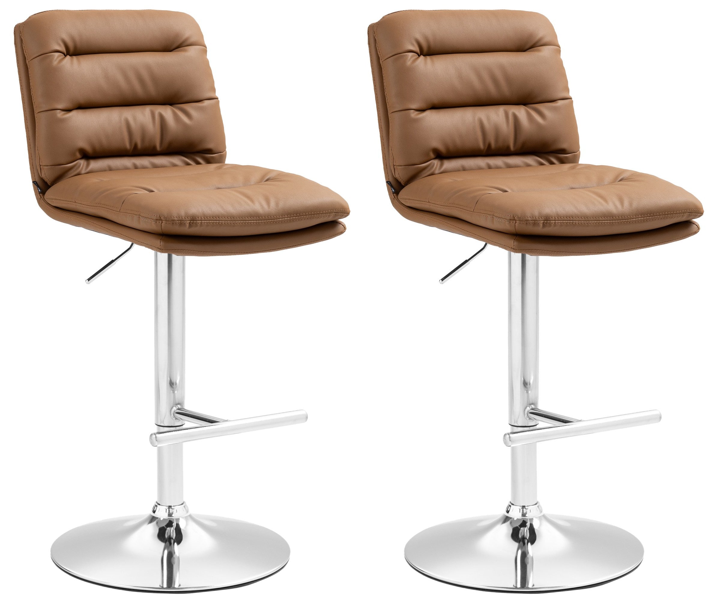 Set van 2 barkrukken Damar kunstleer