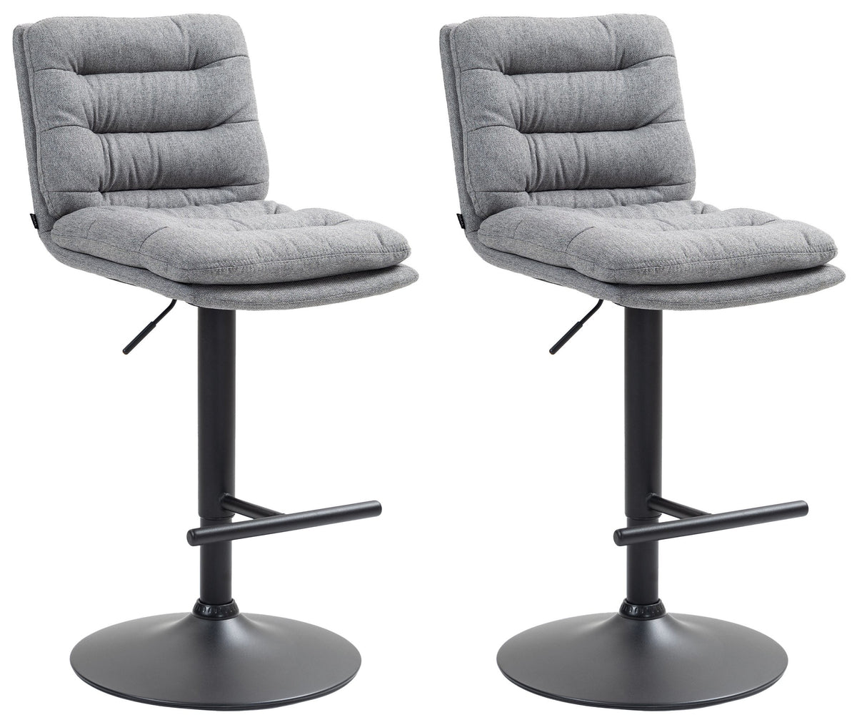 2er Set Barhocker Damar Stoff