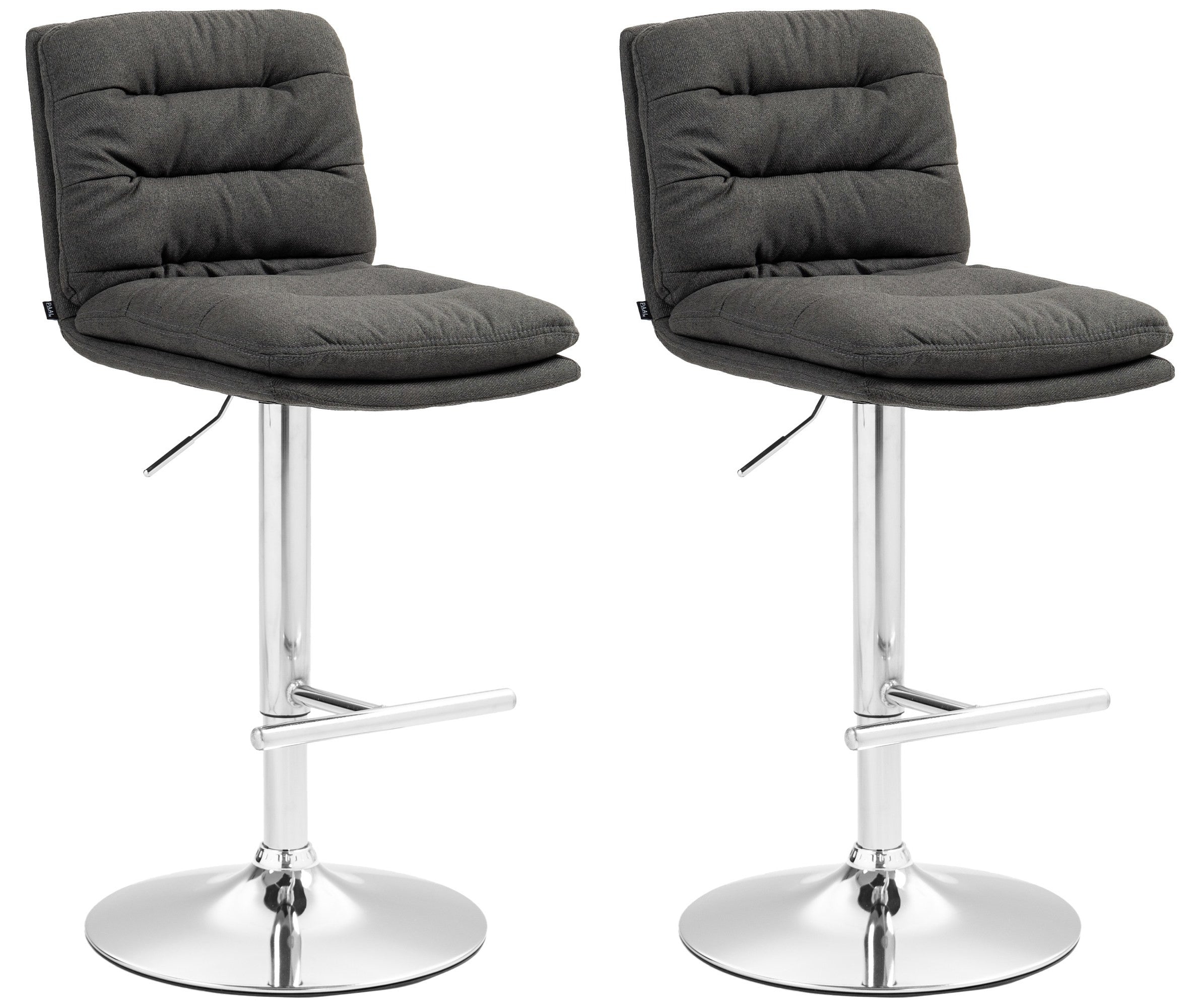 2er Set Barhocker Damar Stoff