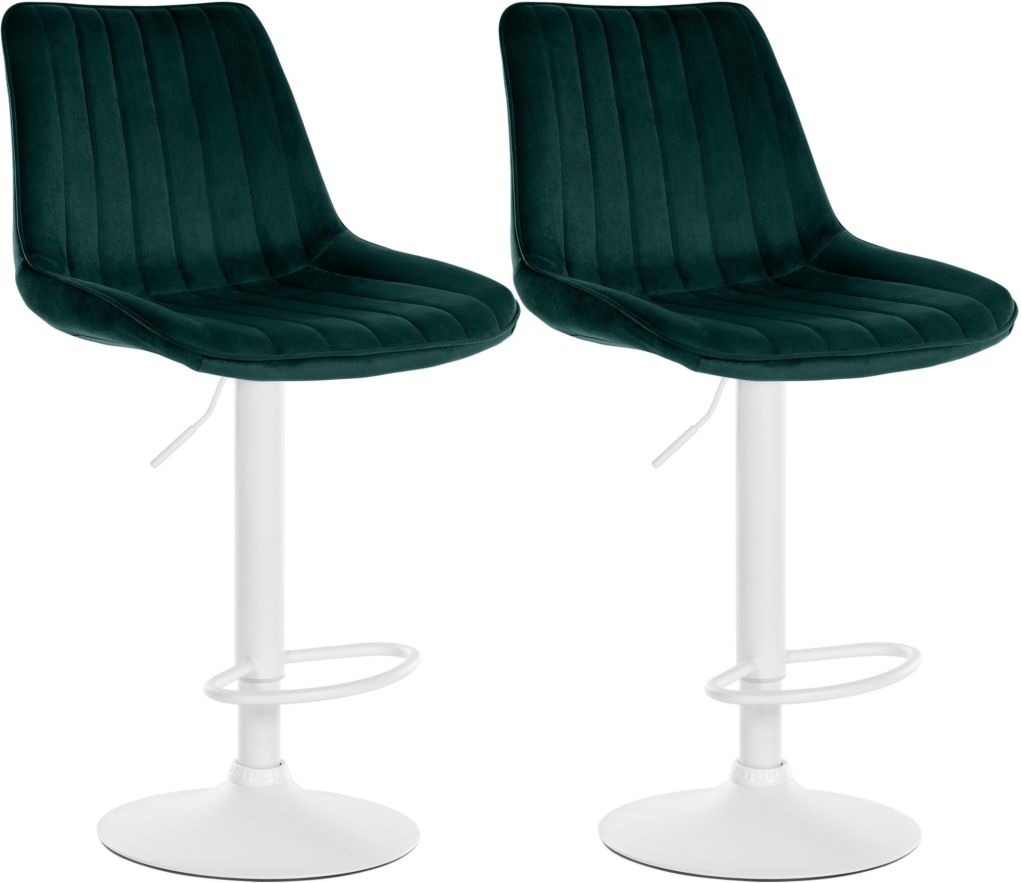 Set van 2 barkrukken Toni fluweel