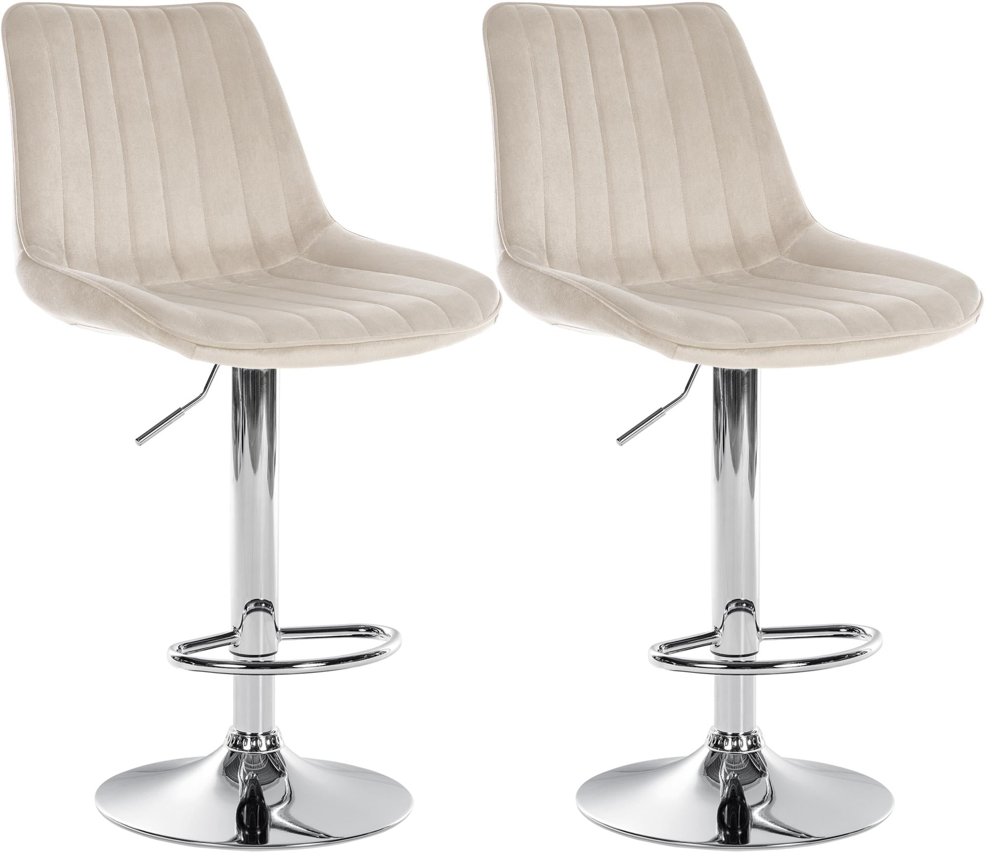 Set van 2 barkrukken Toni fluweel