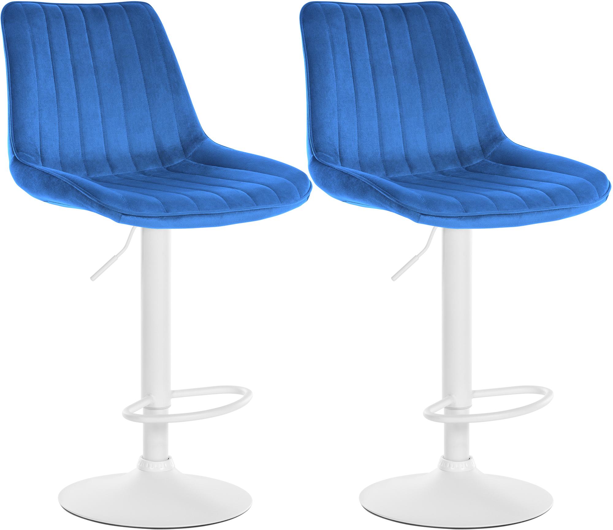 Set van 2 barkrukken Toni fluweel