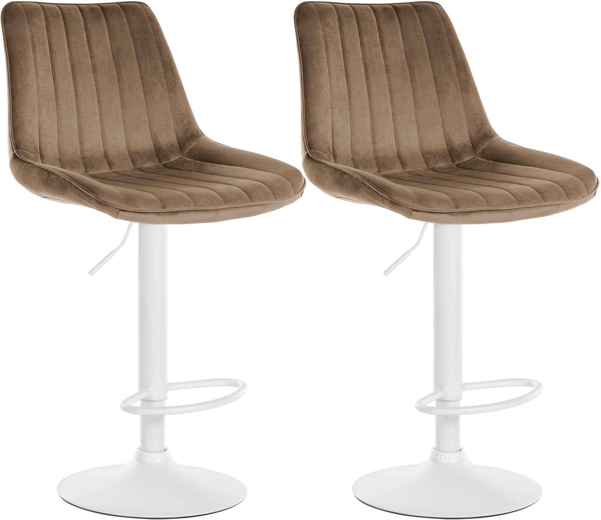 Set van 2 barkrukken Toni fluweel