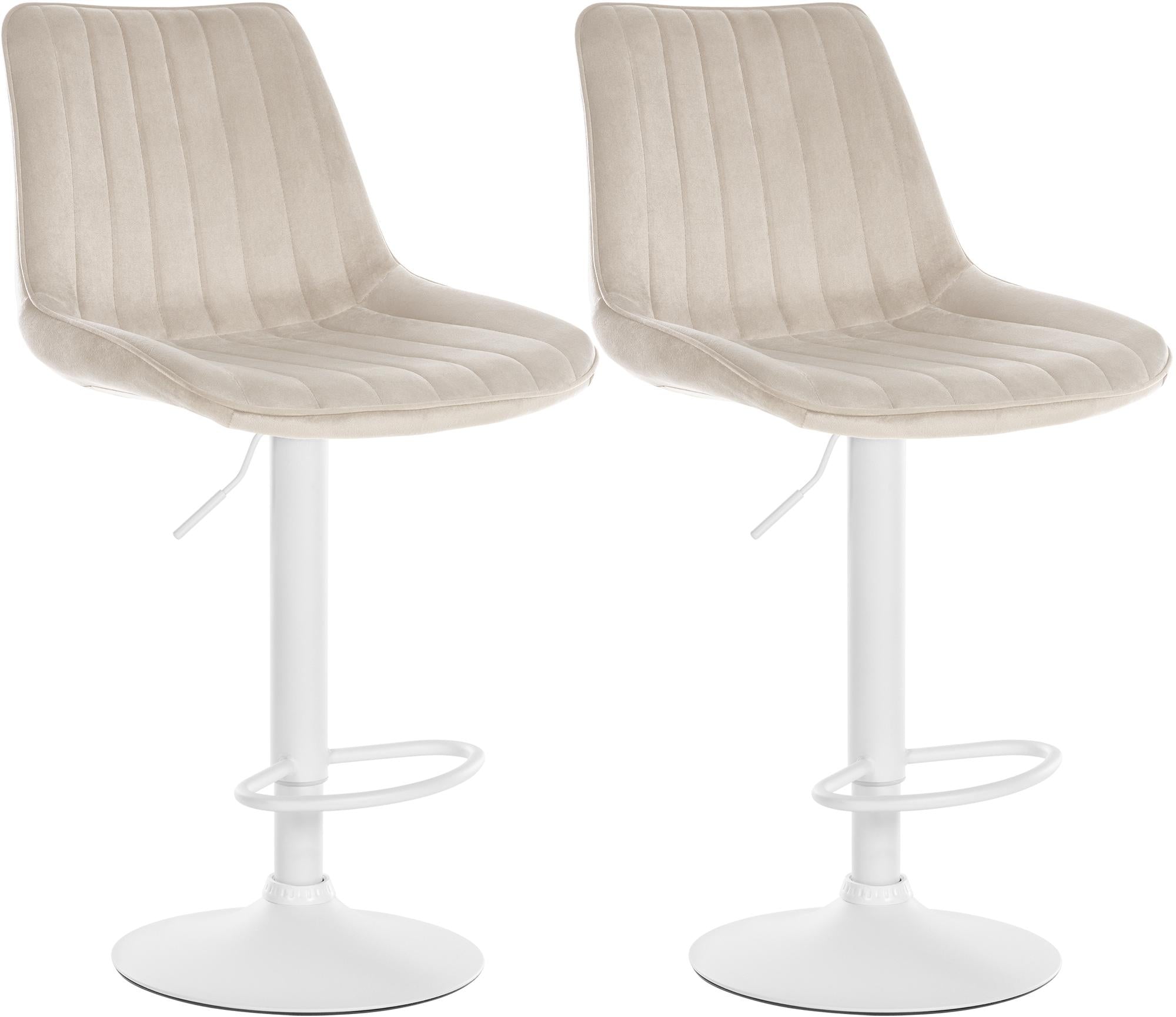 Set van 2 barkrukken Toni fluweel