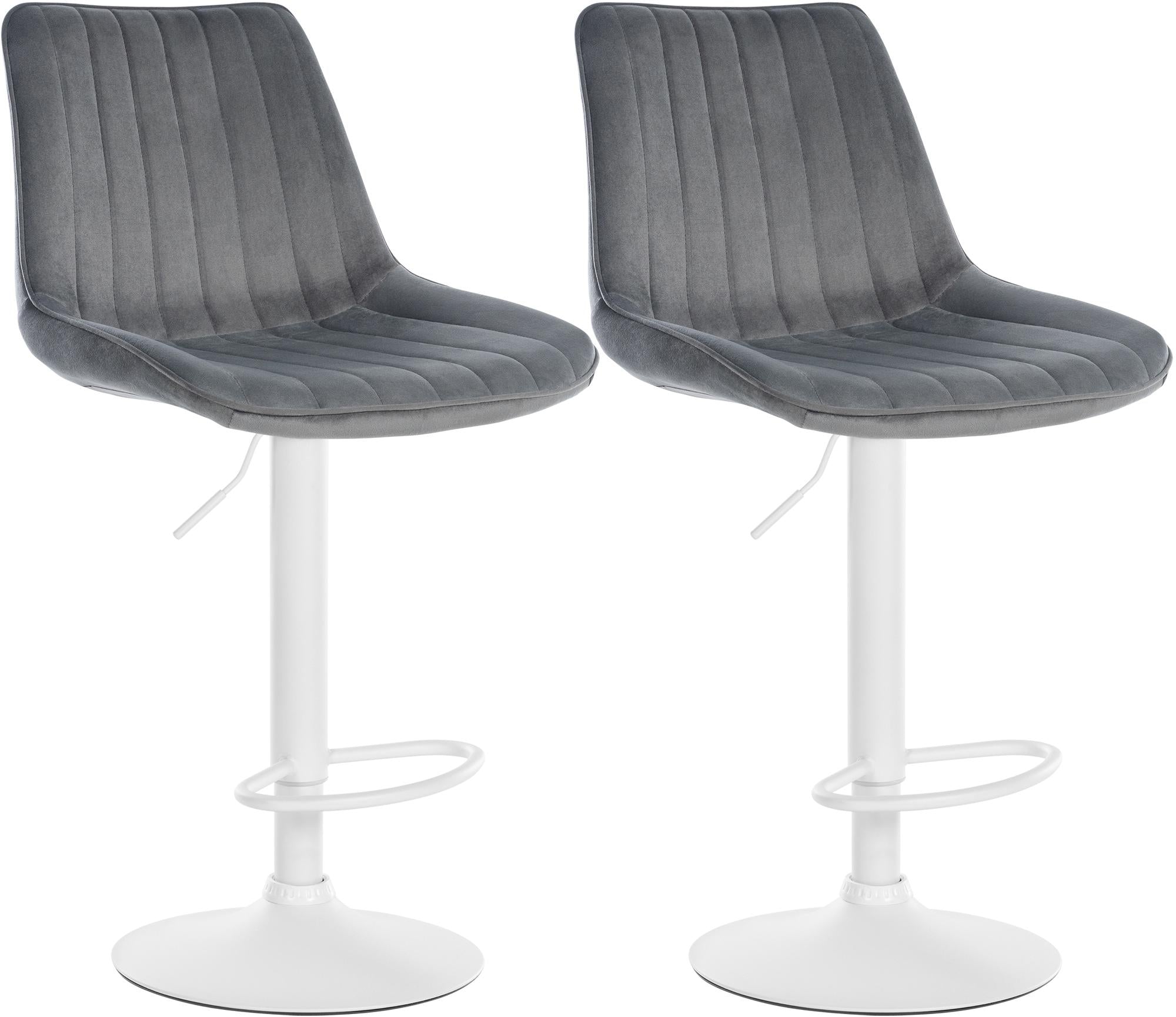 Set van 2 barkrukken Toni fluweel