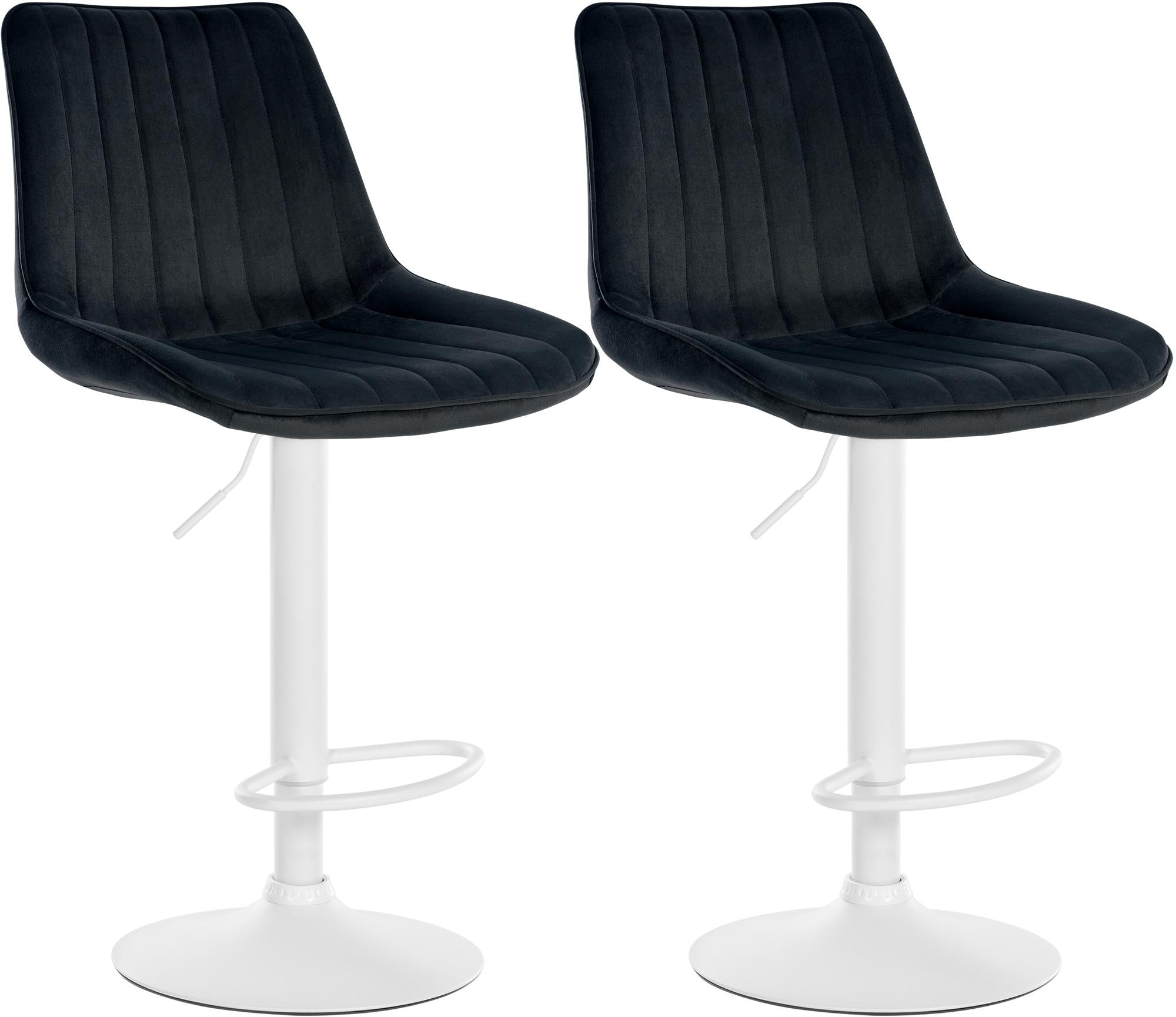 Set van 2 barkrukken Toni fluweel