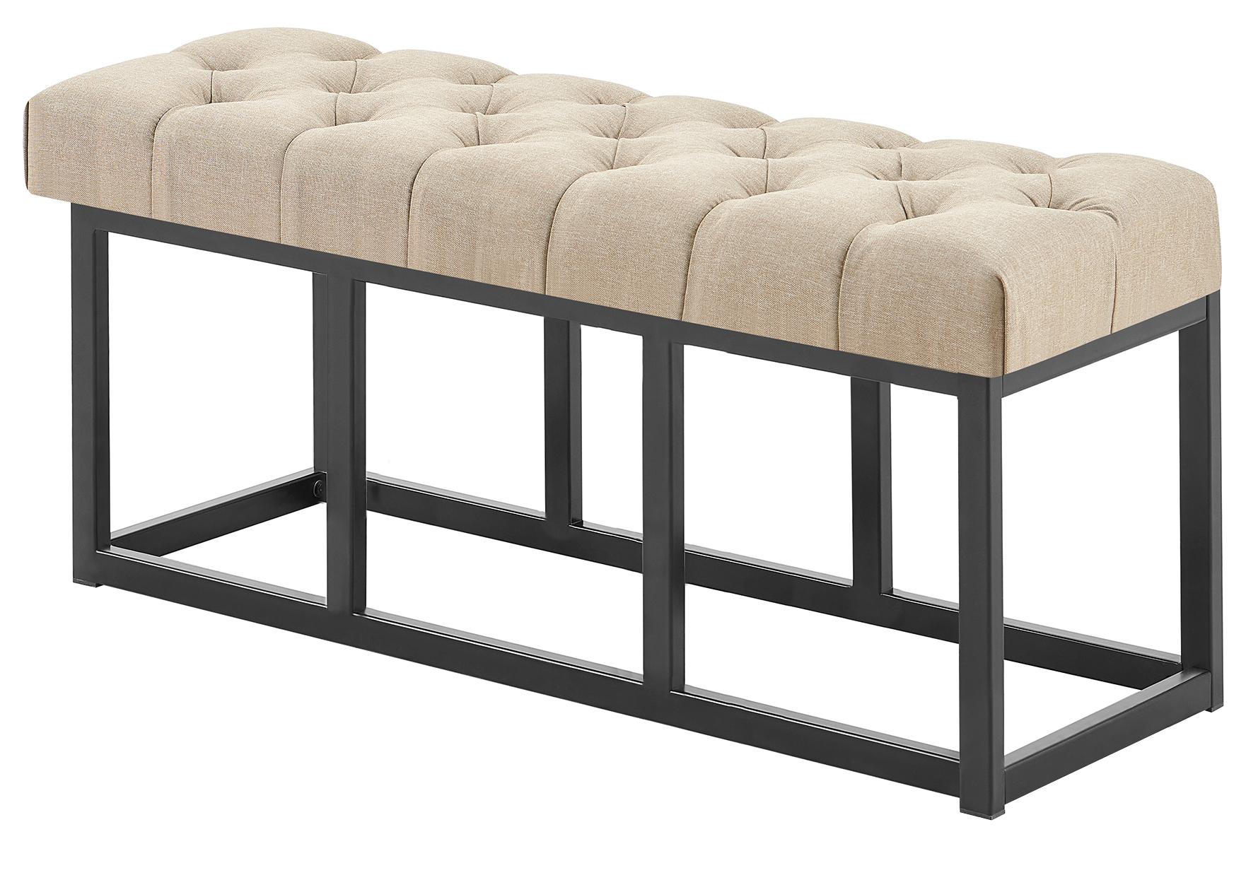 Bench Amun fabric black