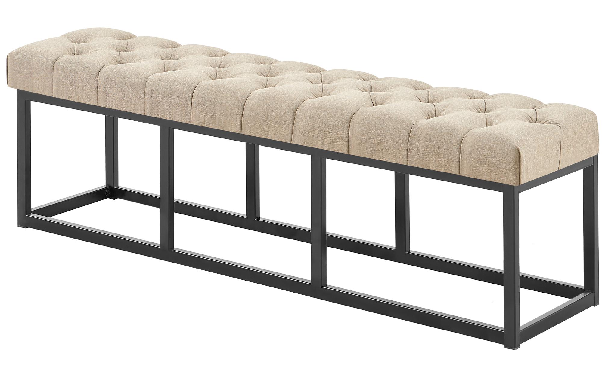 Bench Amun fabric black