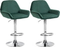 Set of 2 bar stools Braga velvet