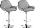 Set of 2 bar stools Braga velvet