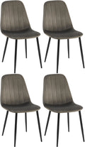 Set of 4 dining chairs Baxter velvet
