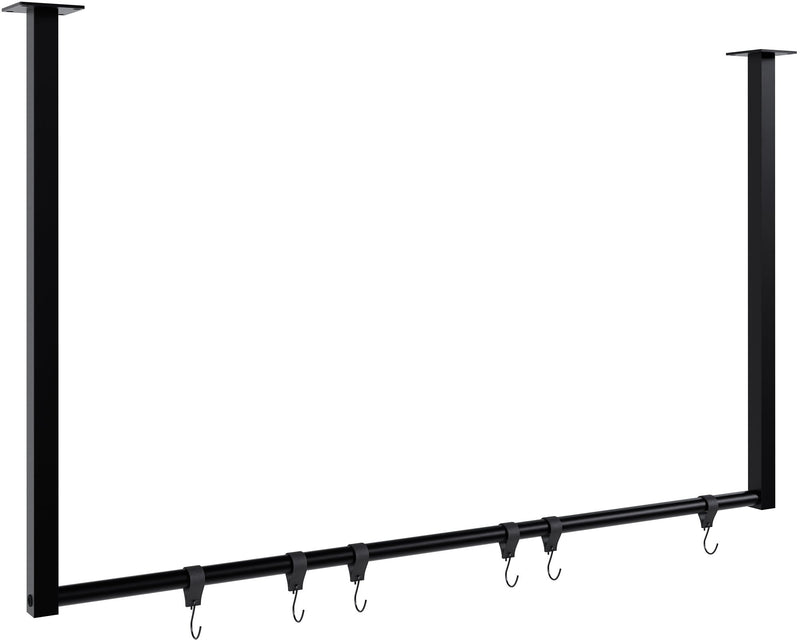 Fenton clothes rail with 6 coat hooks