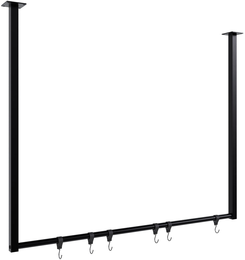 Fenton clothes rail with 6 coat hooks