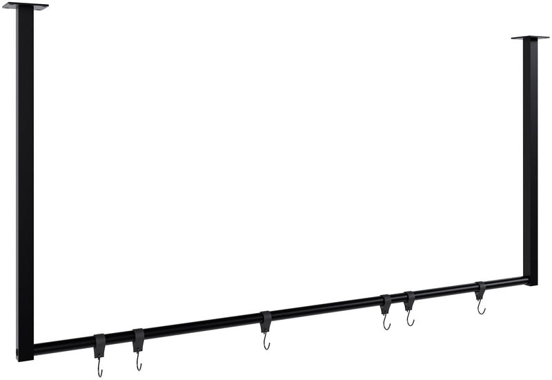 Fenton clothes rail with 6 coat hooks