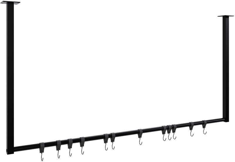 Fenton clothes rail with 12 coat hooks
