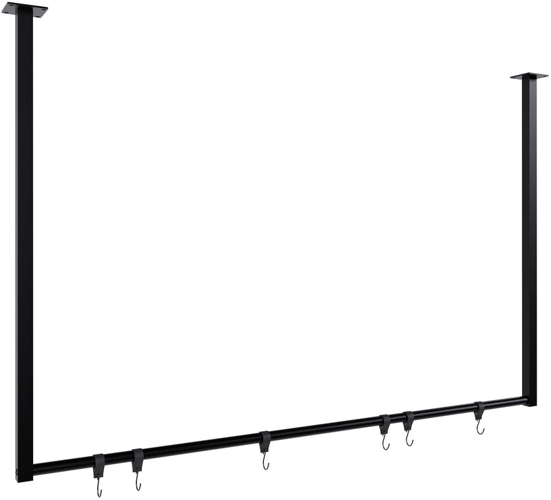 Fenton clothes rail with 6 coat hooks