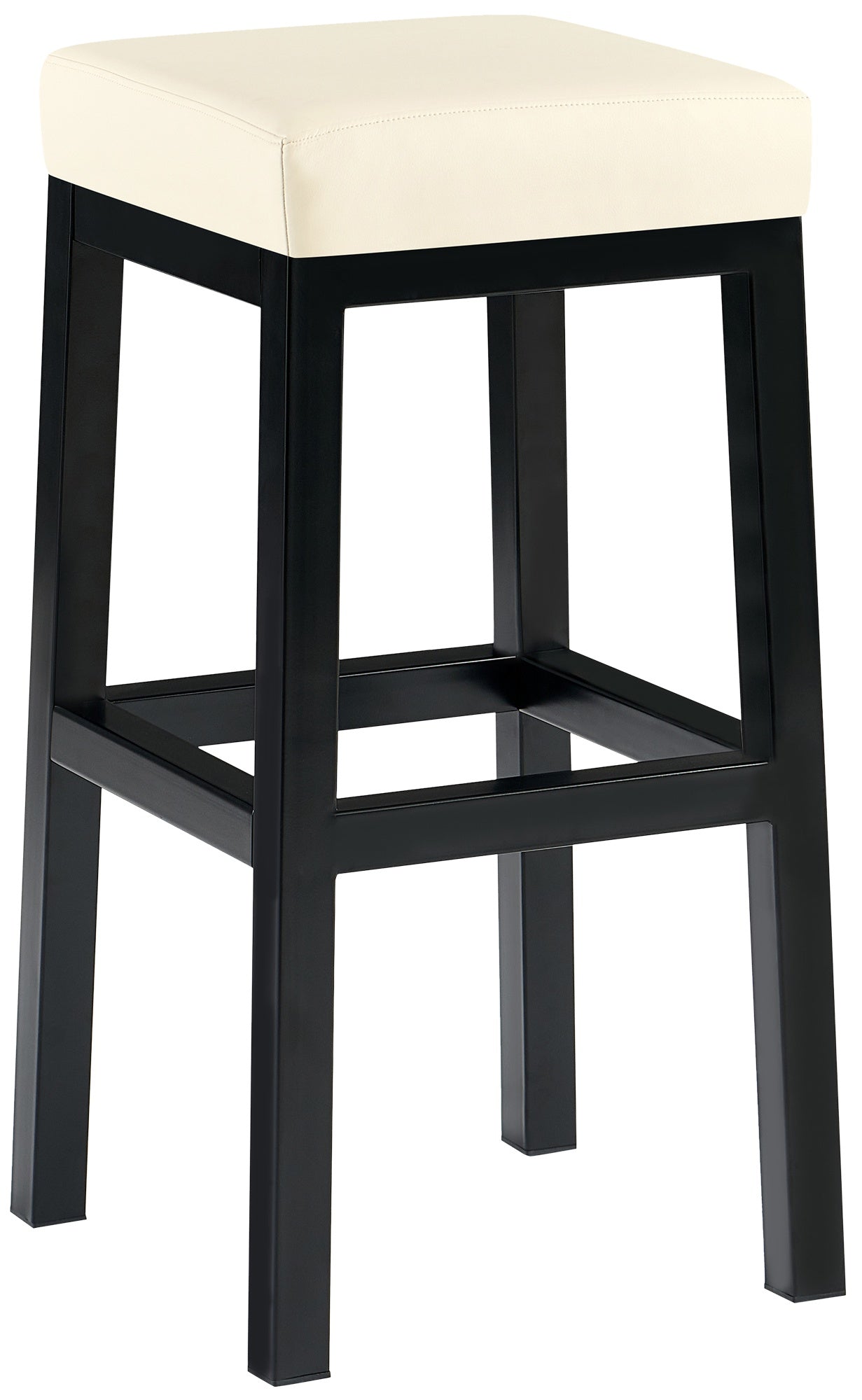 Barhocker Taylor Kunstlederbezug Sitzhöhe 78 cm Metallgestell schwarz