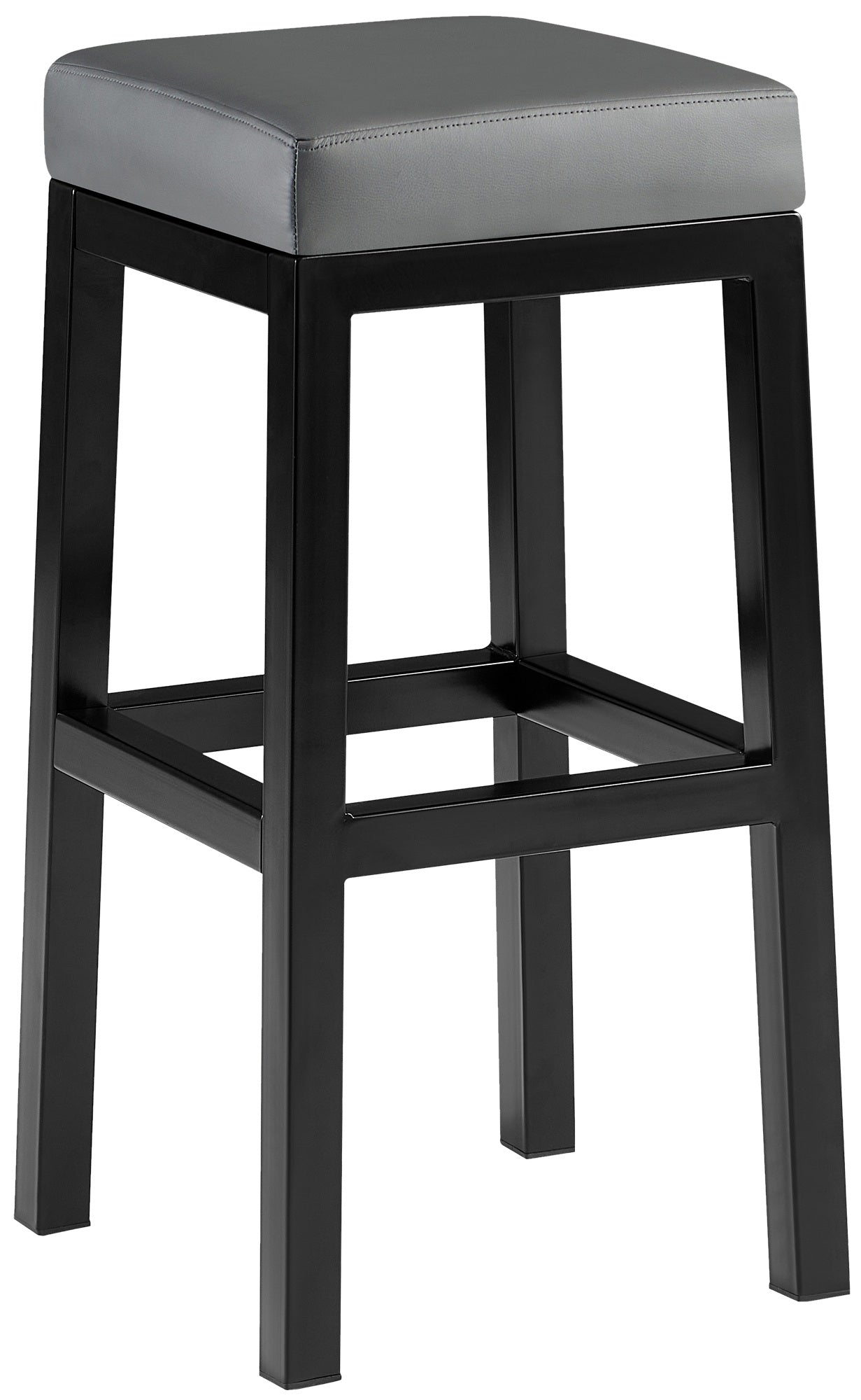Barhocker Taylor Kunstlederbezug Sitzhöhe 78 cm Metallgestell schwarz