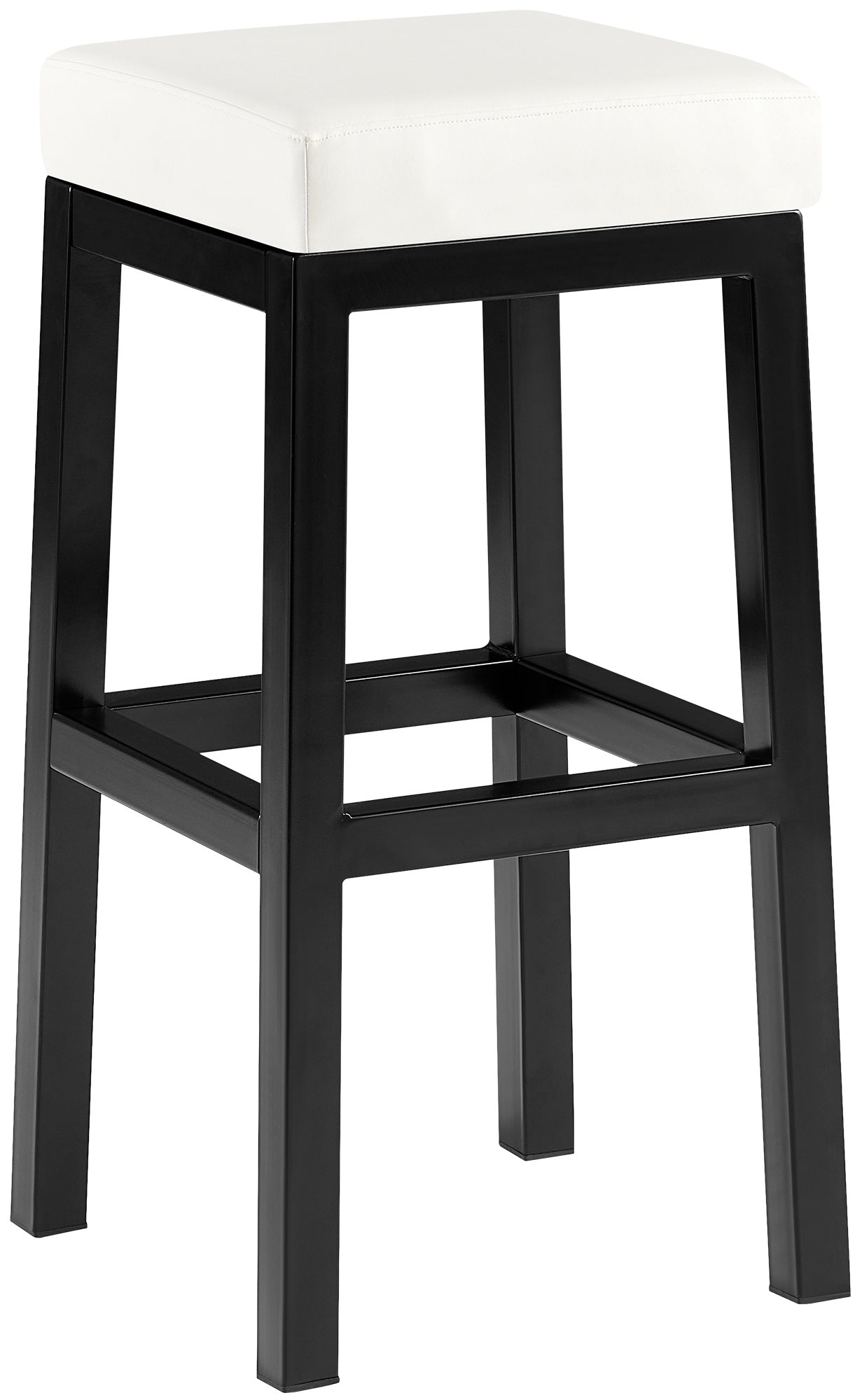Barhocker Taylor Kunstlederbezug Sitzhöhe 78 cm Metallgestell schwarz