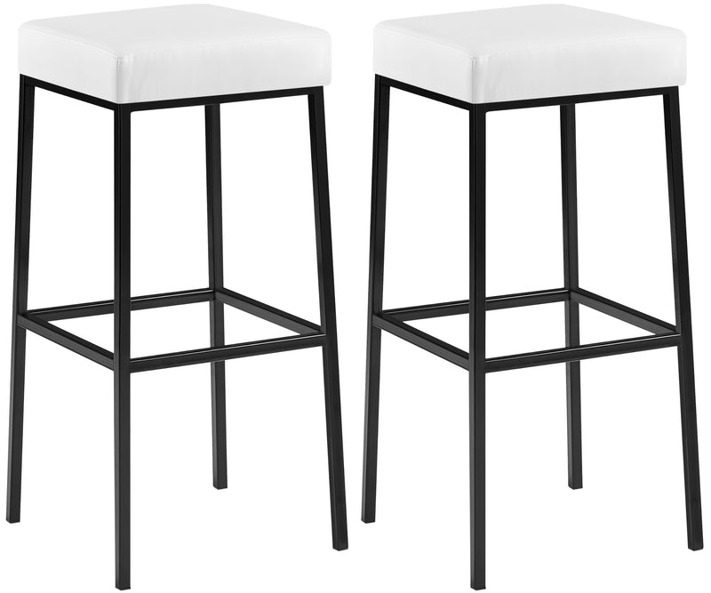 Set of 2 bar stools Montreal faux leather cover
