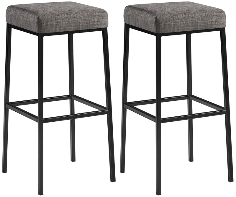 2er Set Barhocker Montreal Stoffbezug