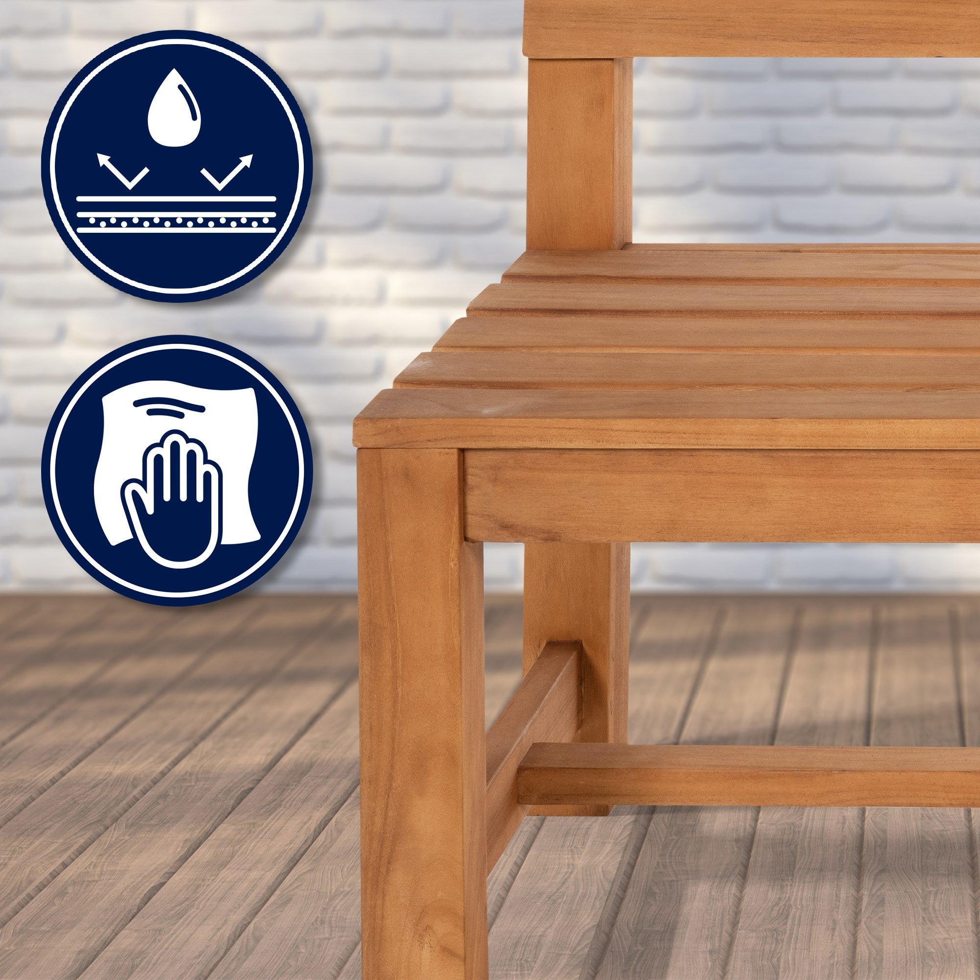 Teak bench Augusta