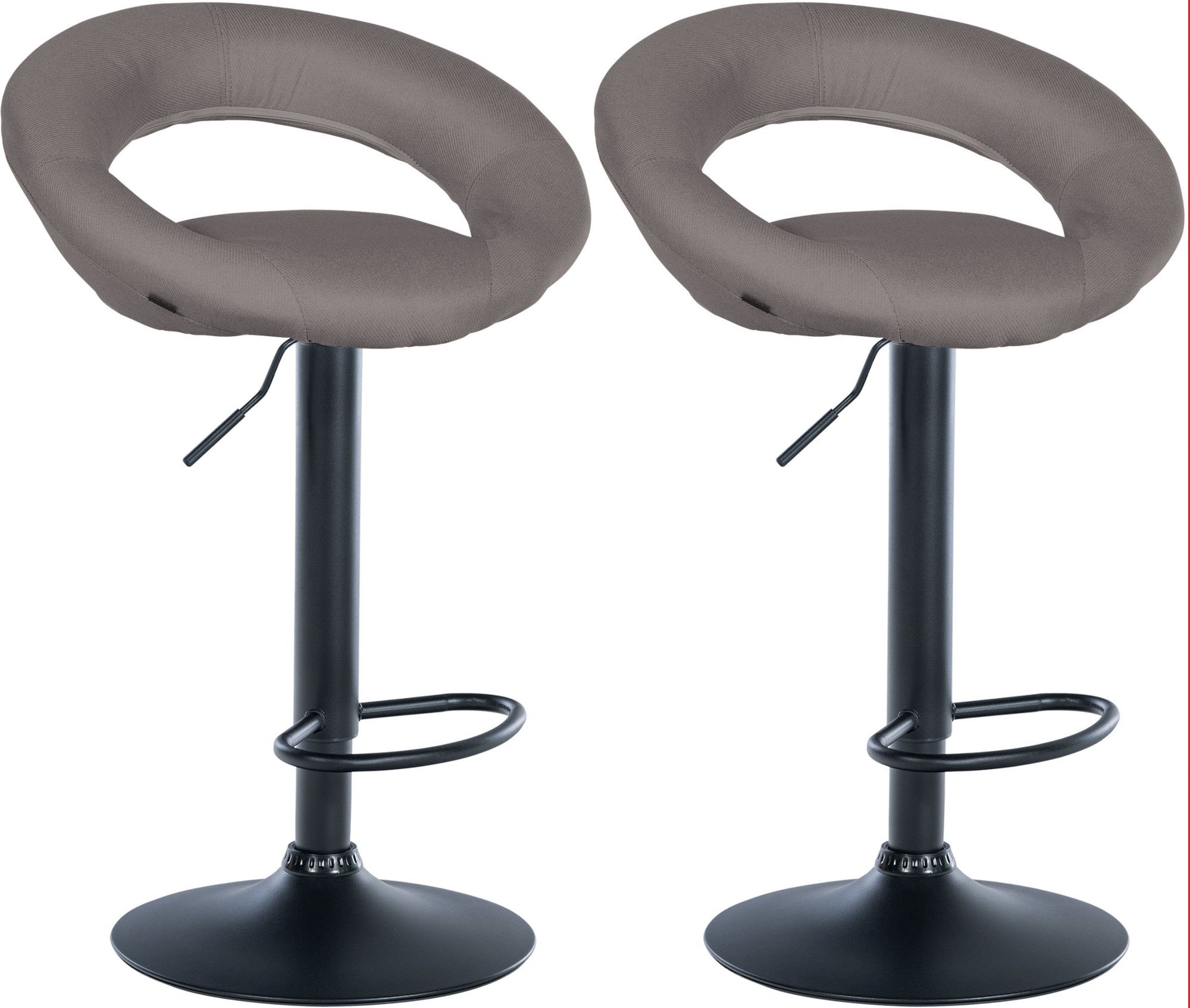 2er Set Barhocker Olinda Stoff