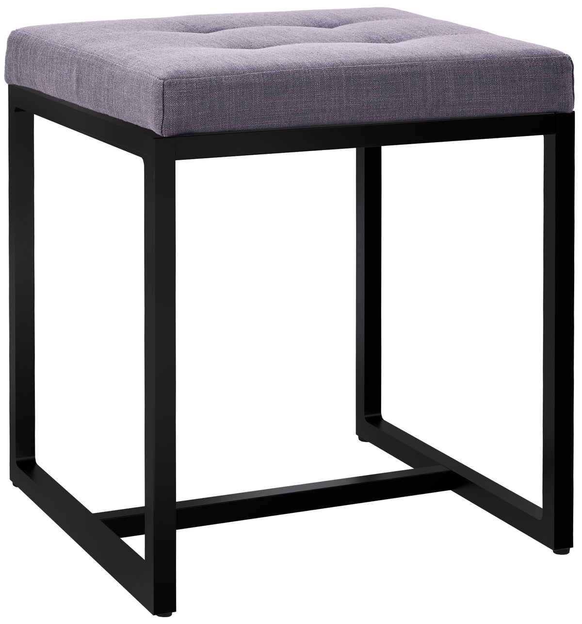 Sitzhocker Barci mit schwarzem Gestell