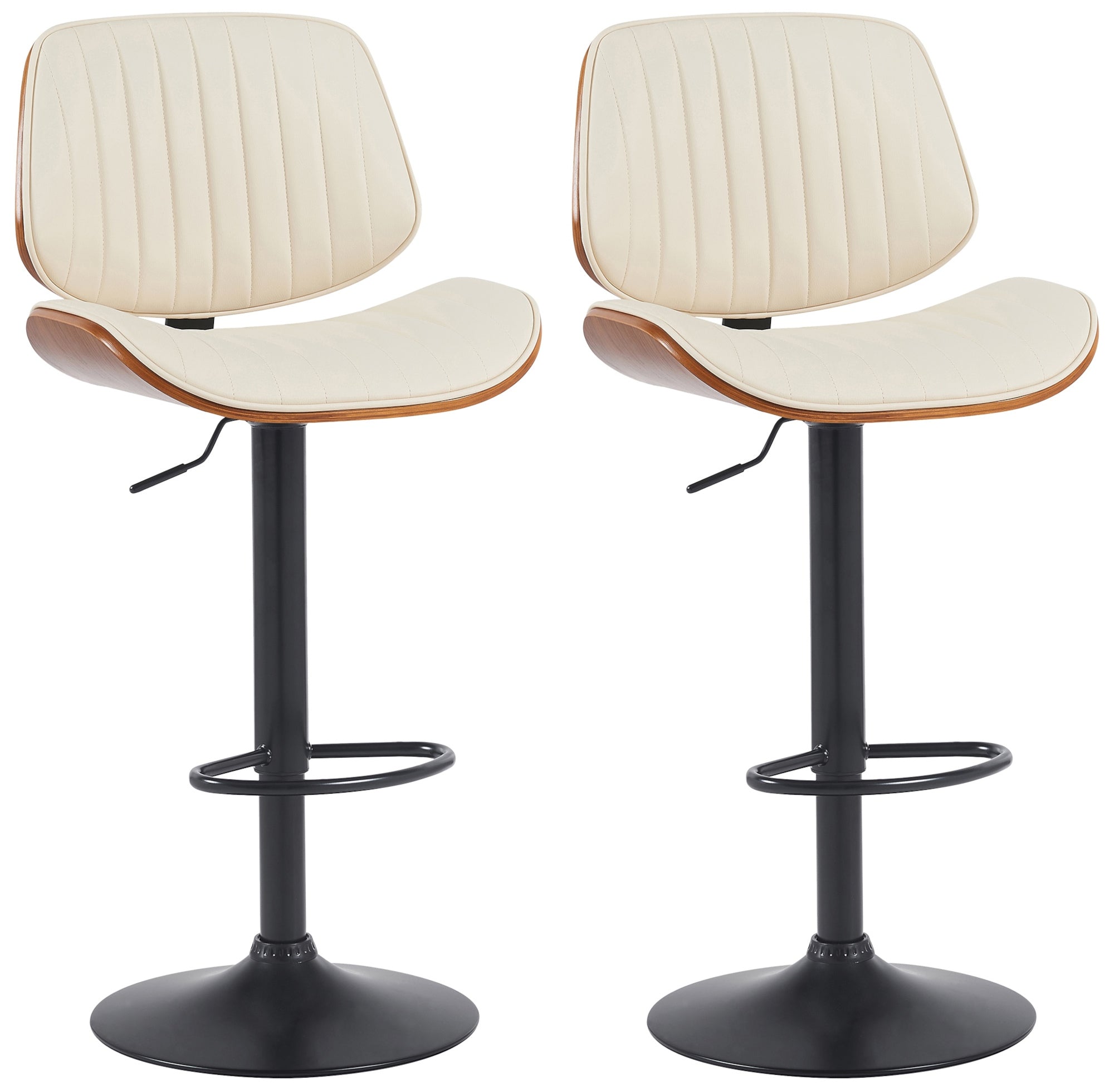 2er Set Barhocker Clawson Kunstleder