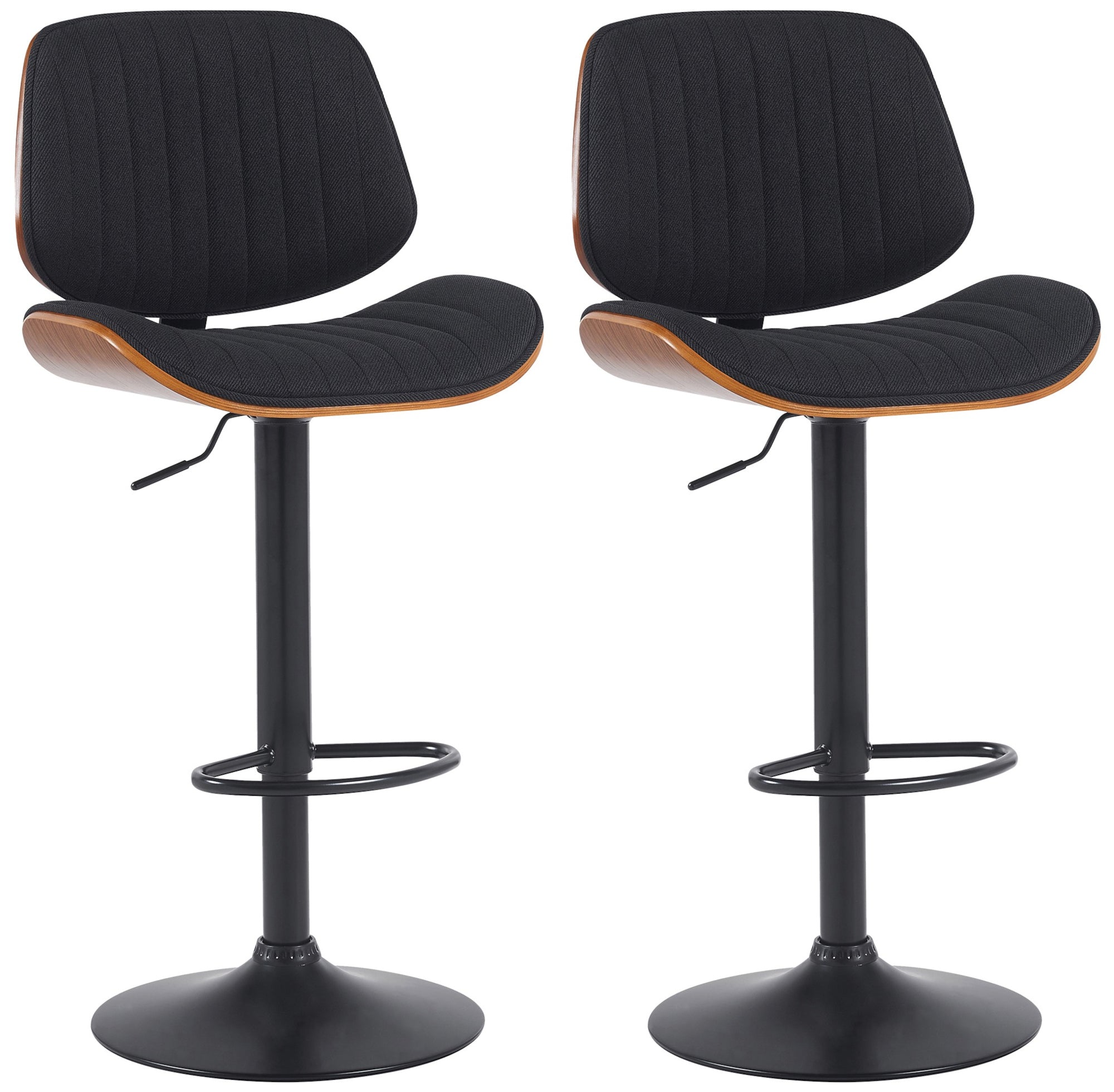 Set van 2 barkrukken Clawson stof