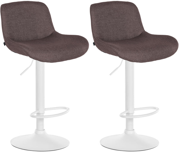 2er Set Barhocker Solon Weiß