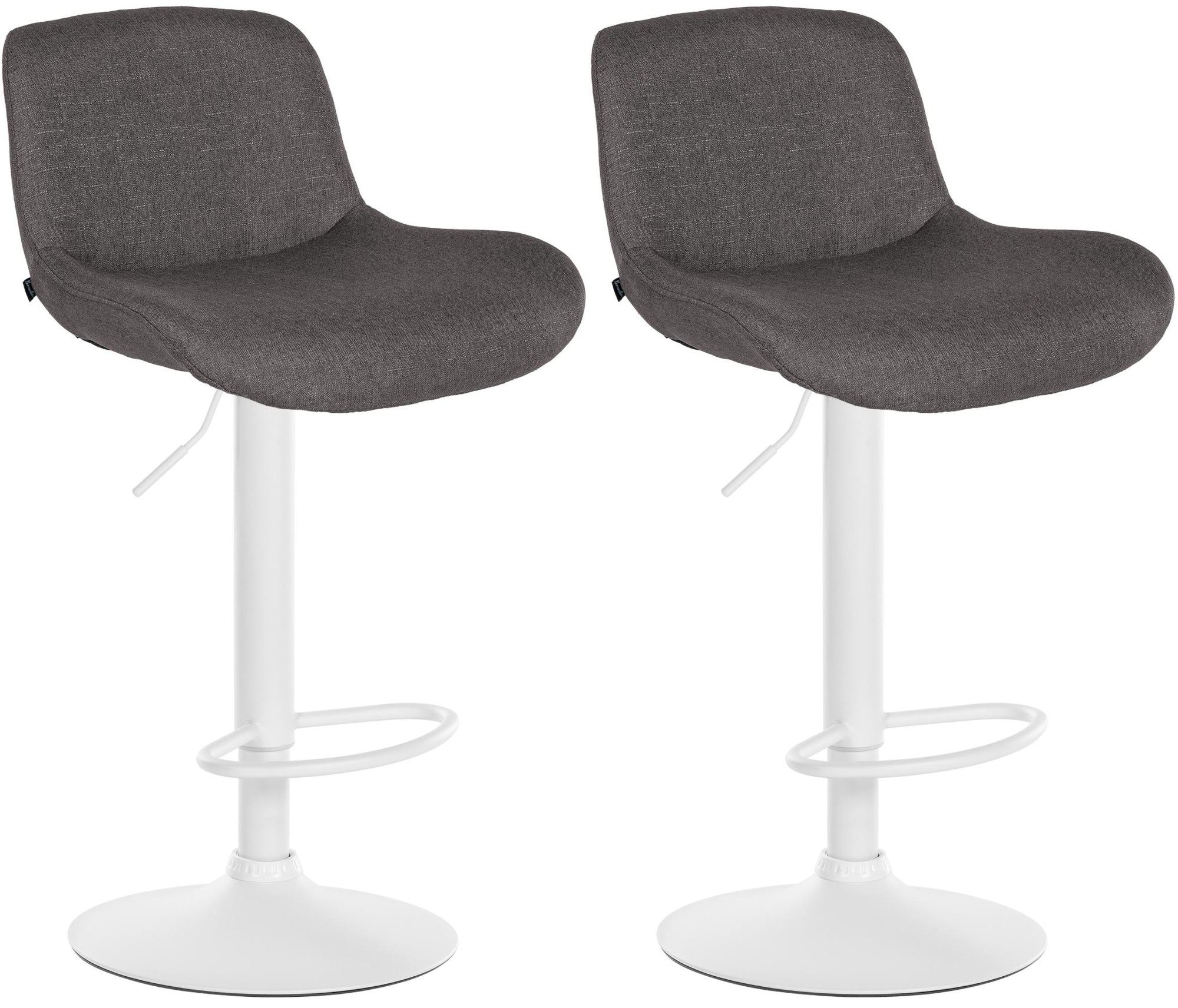 2er Set Barhocker Solon Weiß