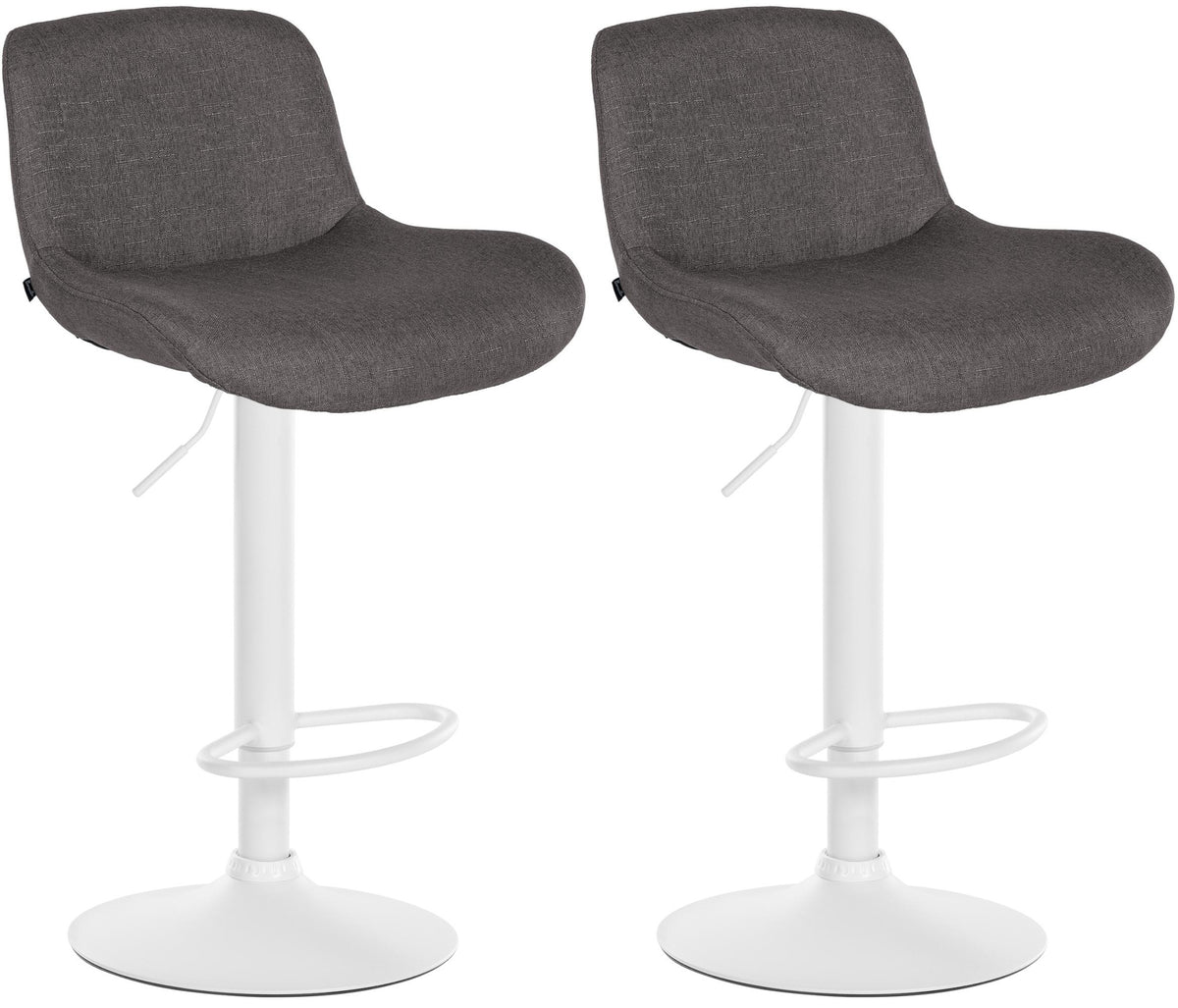 2er Set Barhocker Solon Weiß