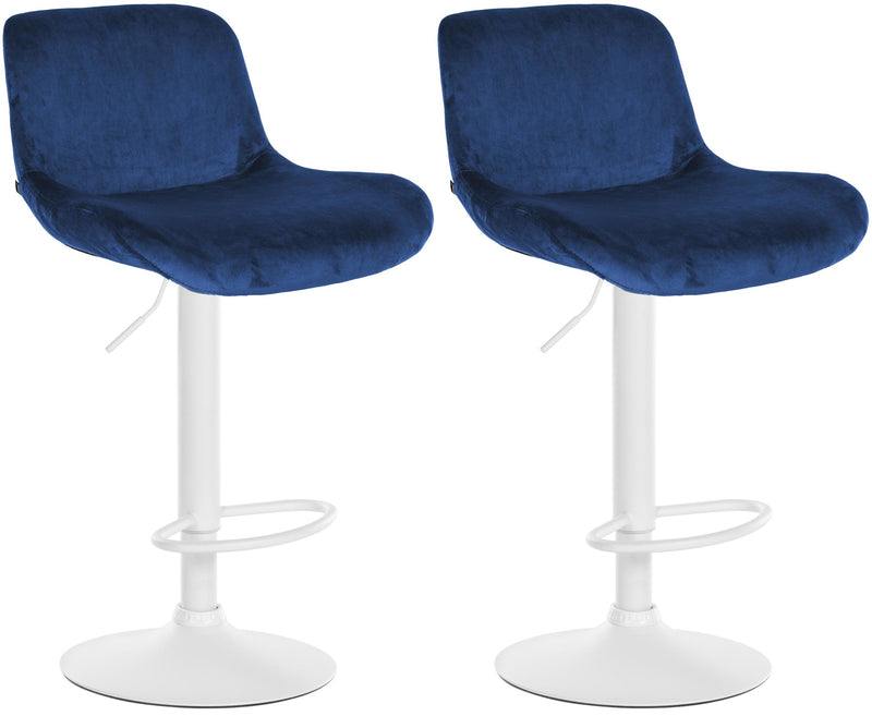 2er Set Barhocker Solon Weiß