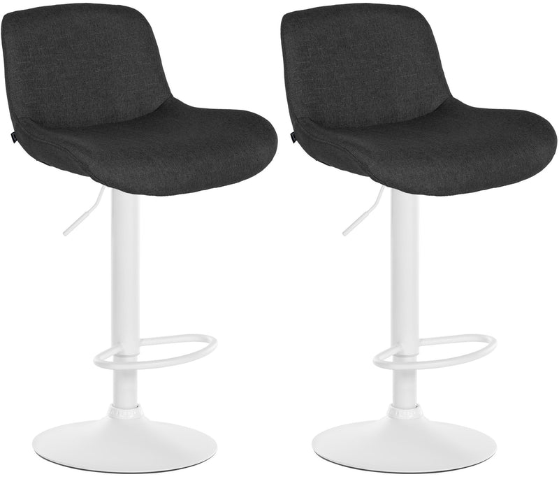 2er Set Barhocker Solon Weiß