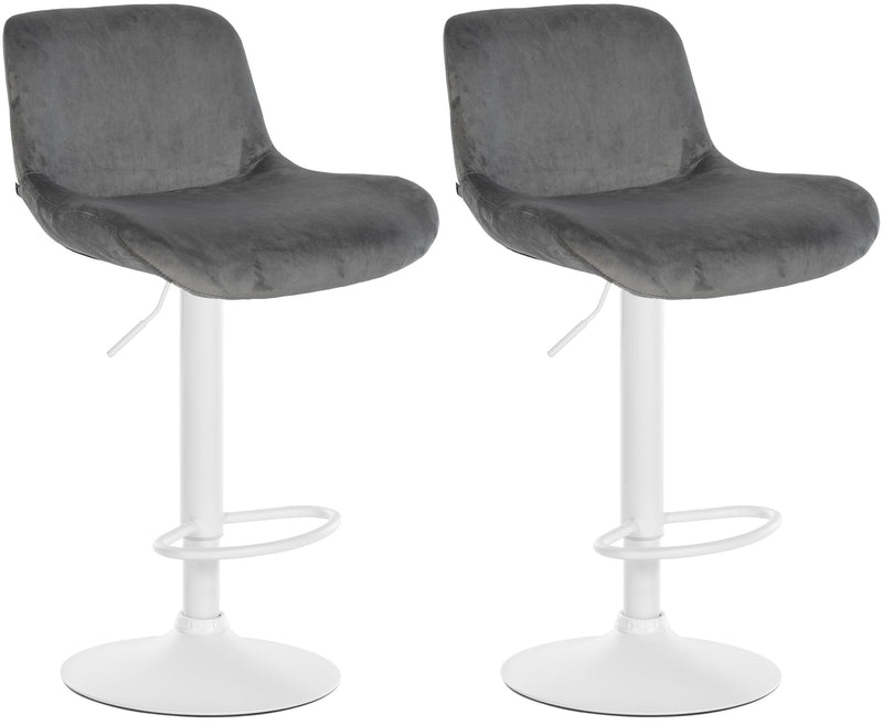 2er Set Barhocker Solon Weiß