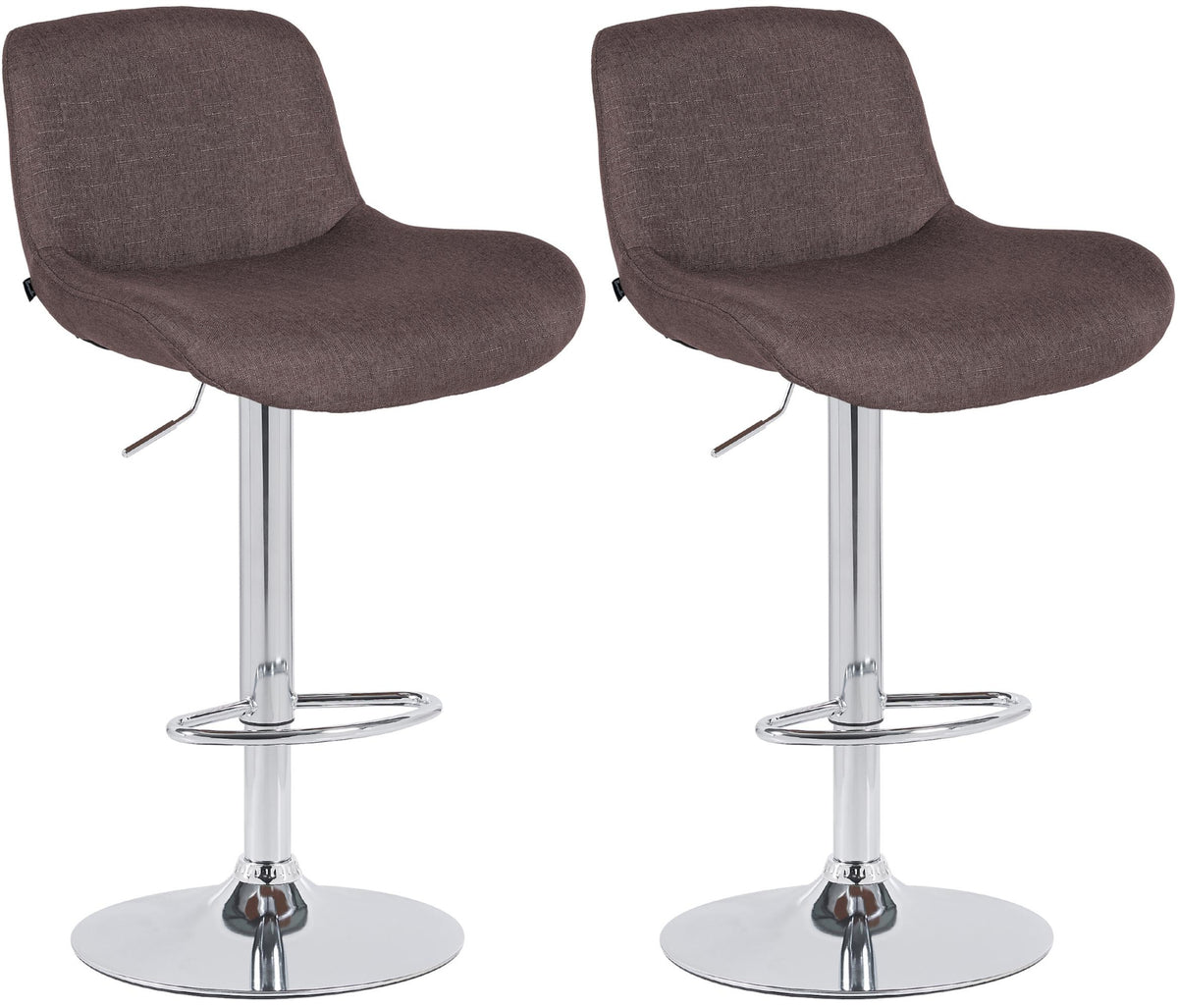 2er Set Barhocker Solon Chrom