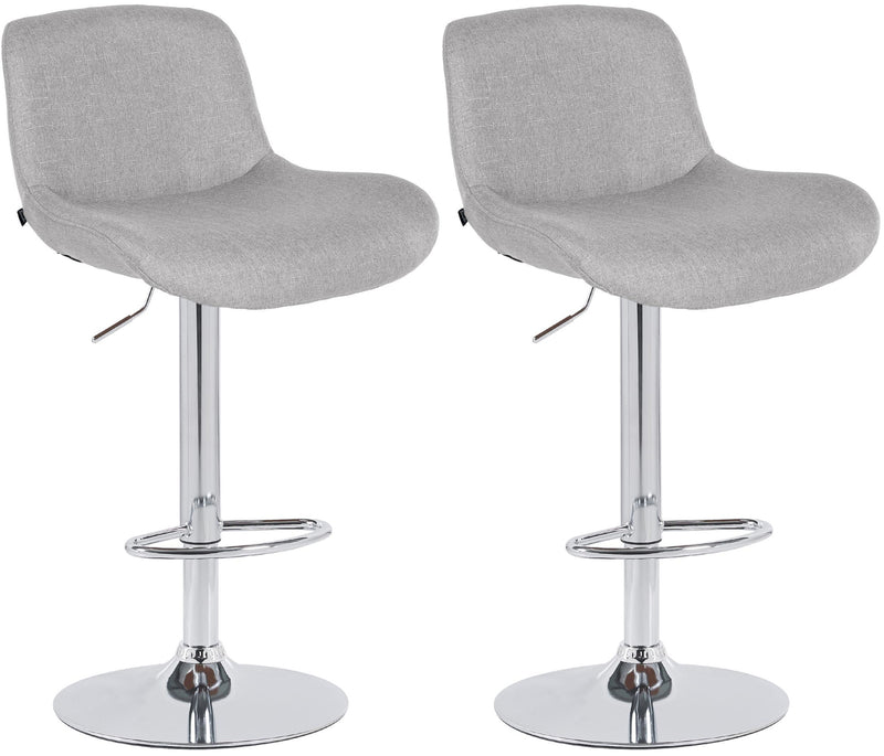 2er Set Barhocker Solon Chrom