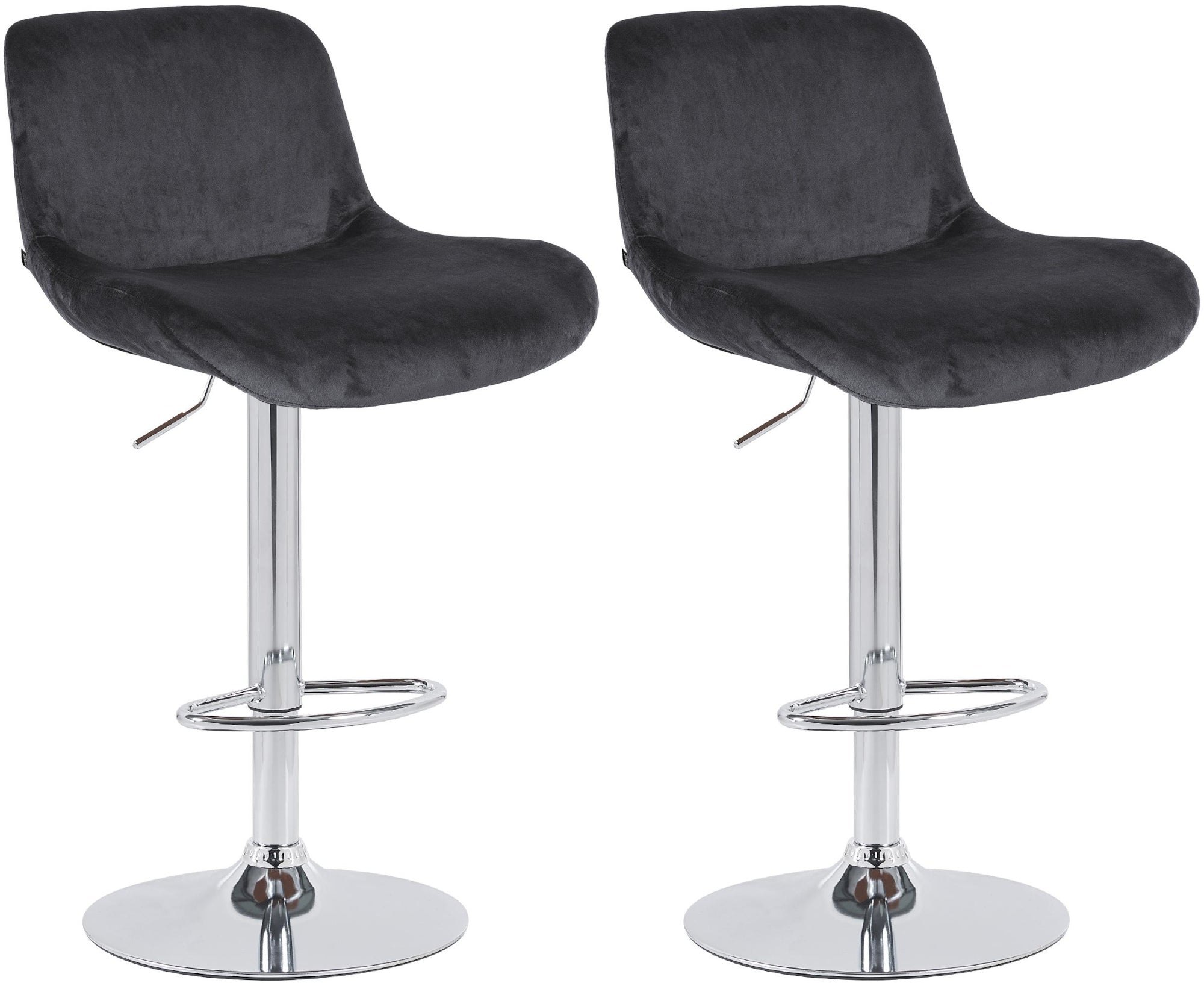 Set of 2 Solon Chrome bar stools