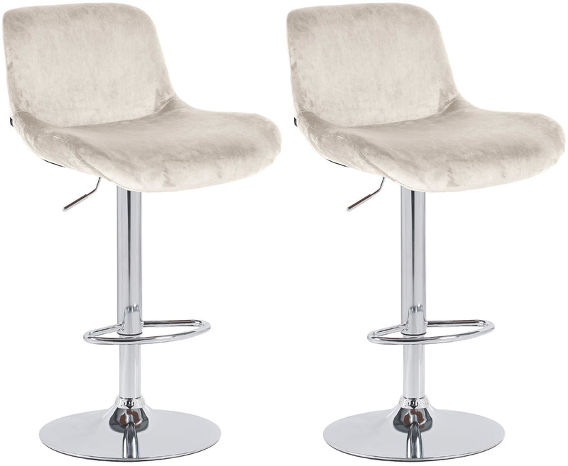 2er Set Barhocker Solon Chrom