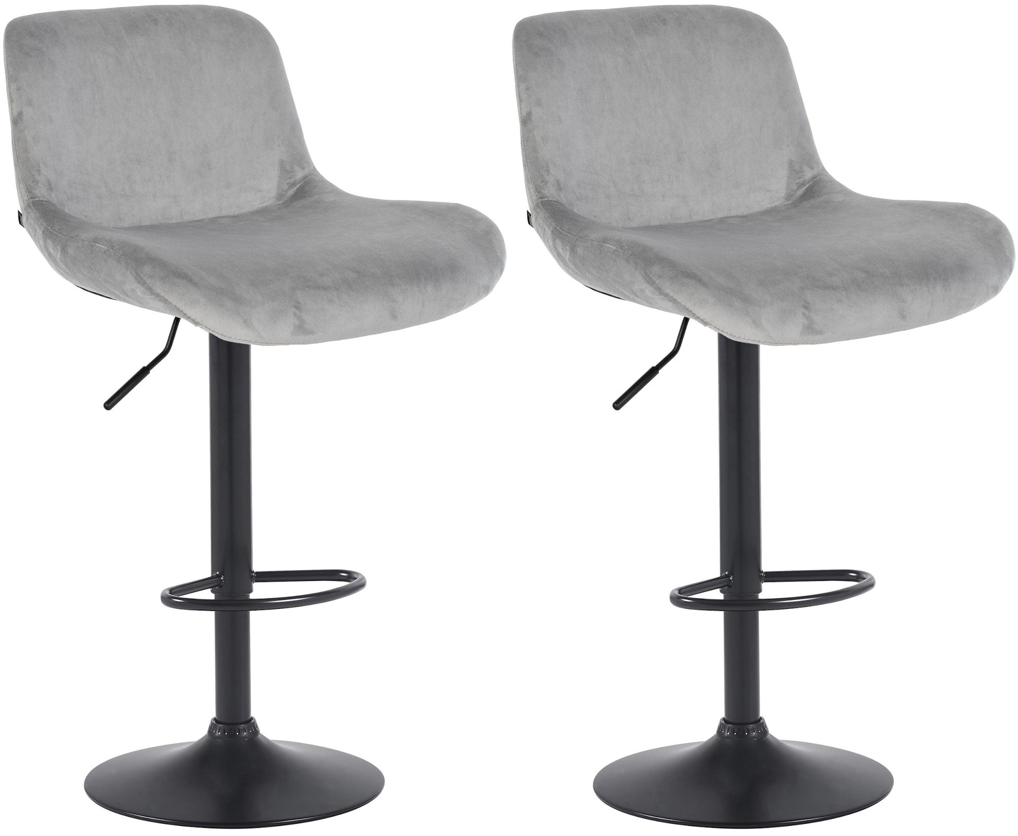 Set of 2 bar stools Solon Black