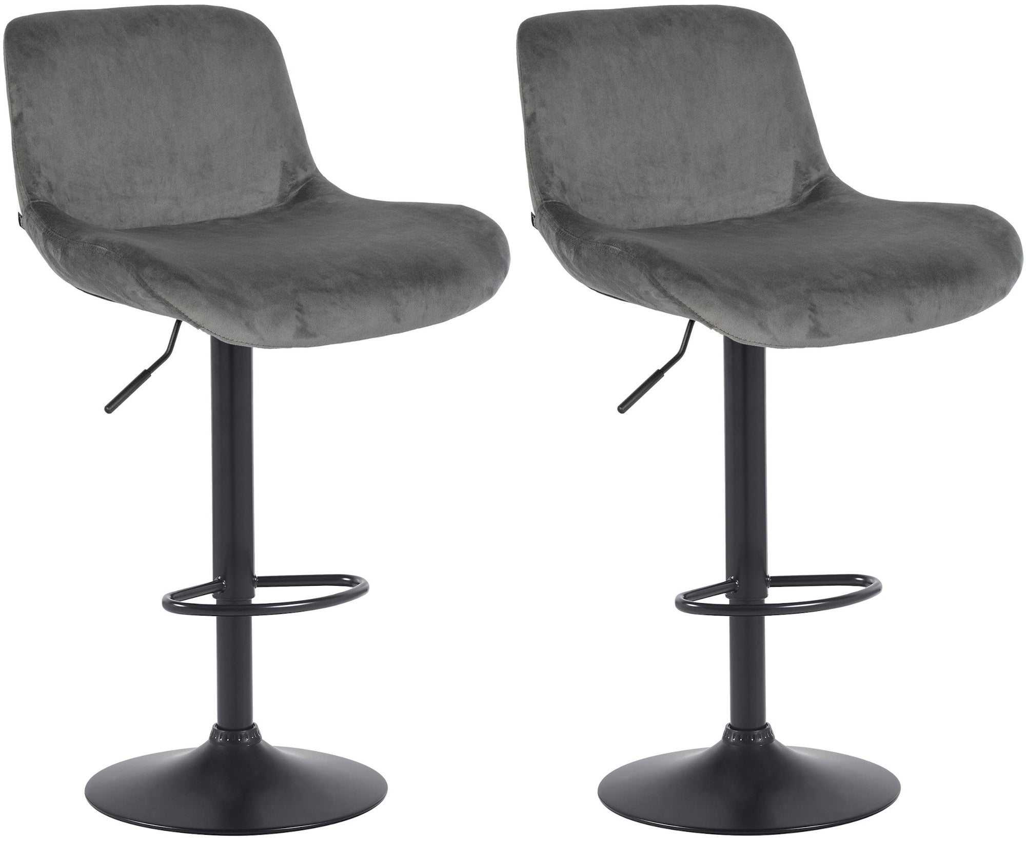 2er Set Barhocker Solon Schwarz