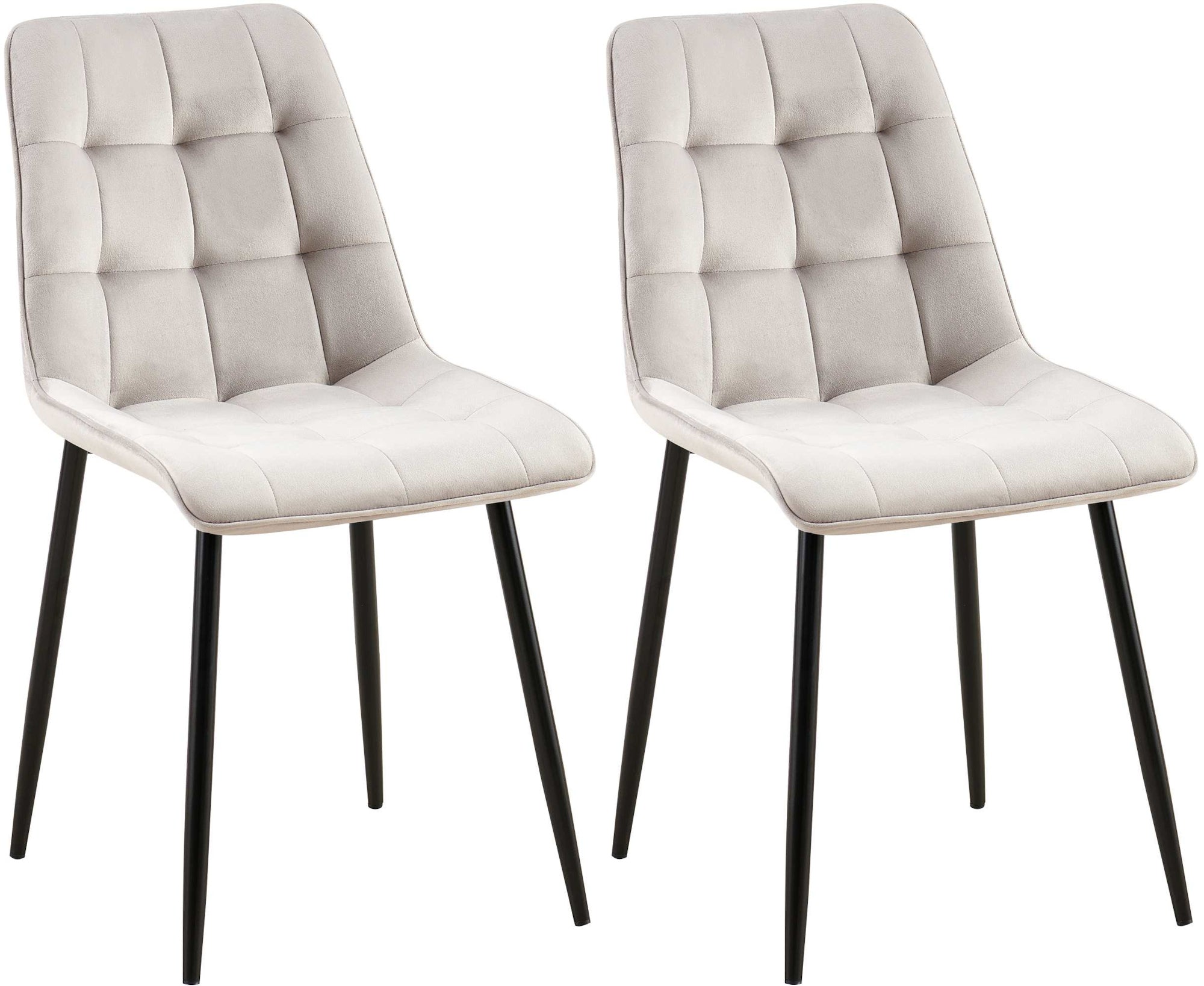 Set of 2 Gifford dining chairs with velvet cover