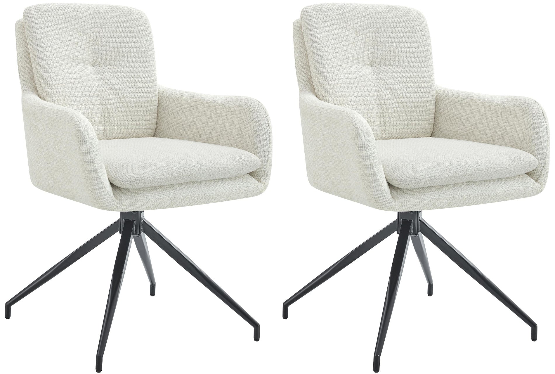 2er Set Esszimmerstuhl Pickett Stoff