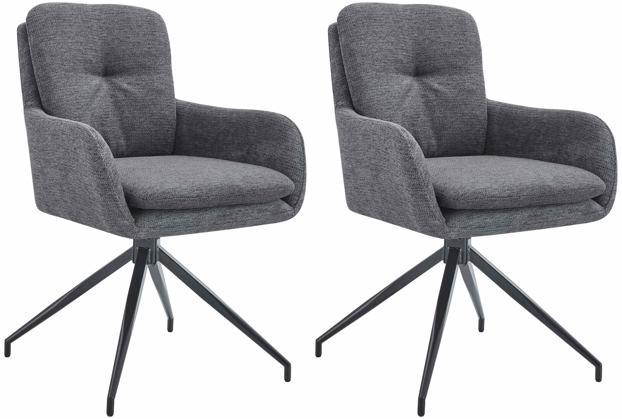 2er Set Esszimmerstuhl Pickett Stoff