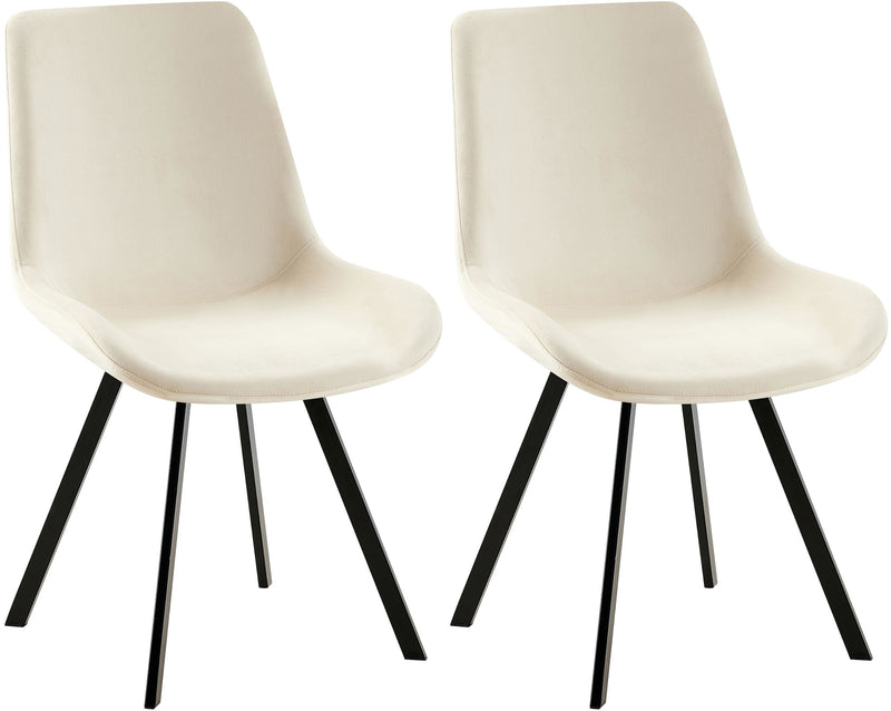 2er Set Esszimmerstuhl Lewes Samt